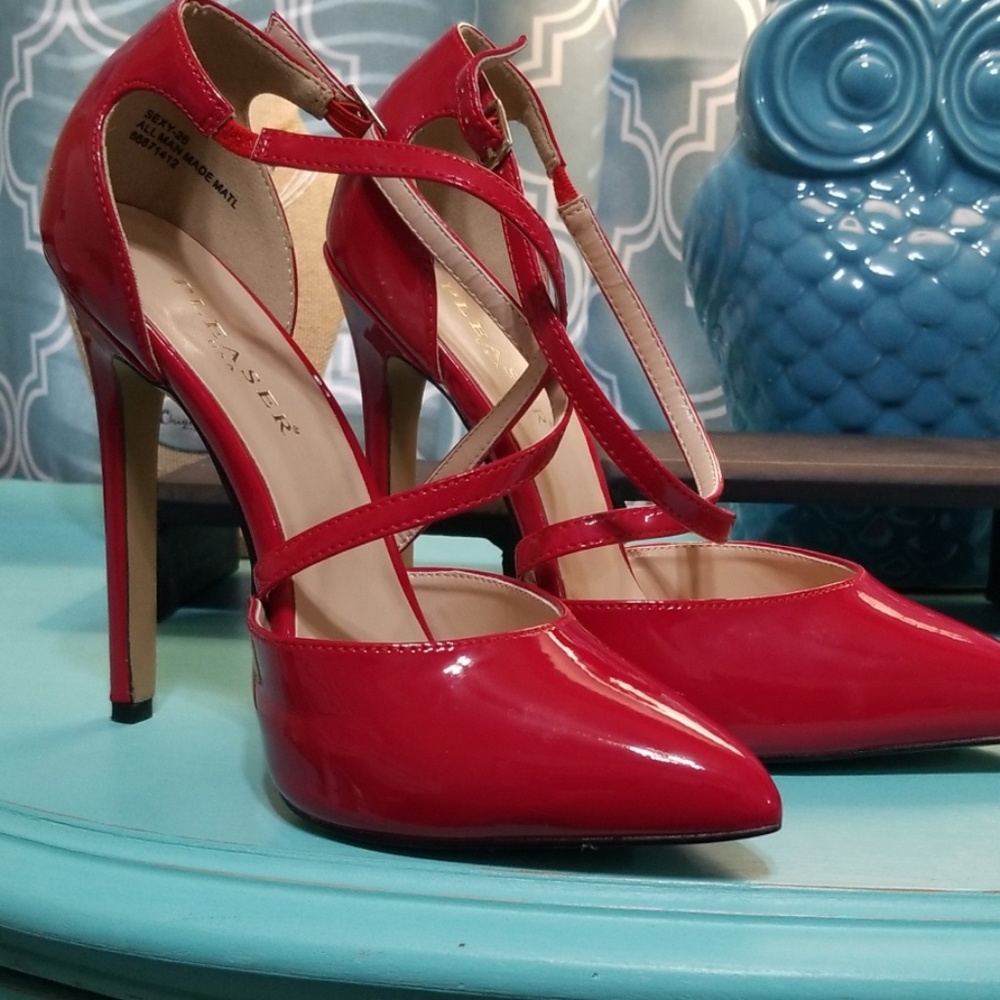 Women's red stilletos